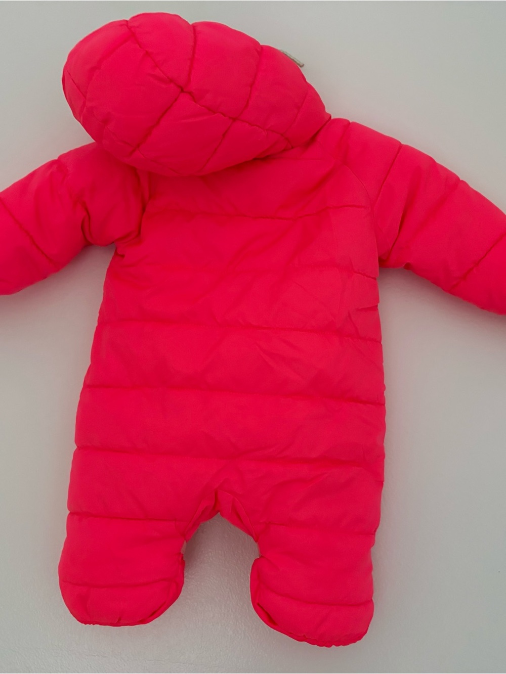 Nike Kids Bright Pink Hooded Puffer One-Piece - Picture 4 of 5